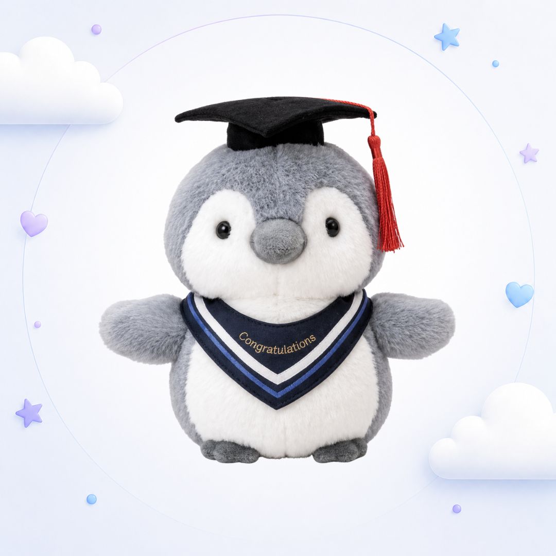 Peluche Pingüino Graduado Importado